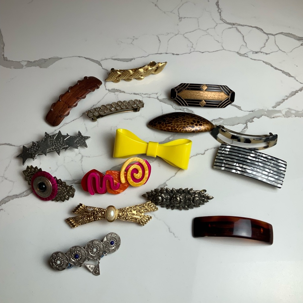 Vintage Barrettes Lot of 14